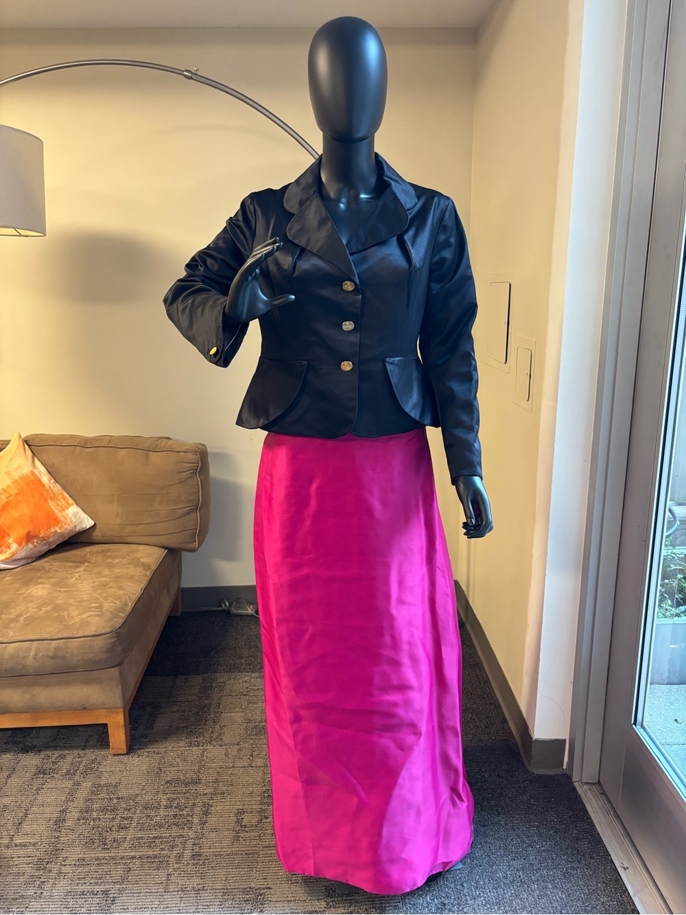 Vintage Vivienne Westwood Black Blazer with Hot Pink ball skirt